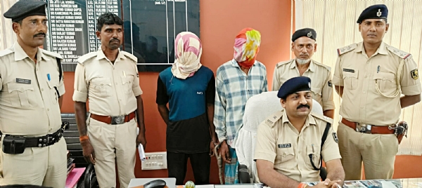 पुलिस के गिरफ्त में हत्यारोपी