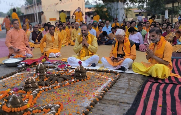 शांतिकुंज में गोवर्धन पूजा