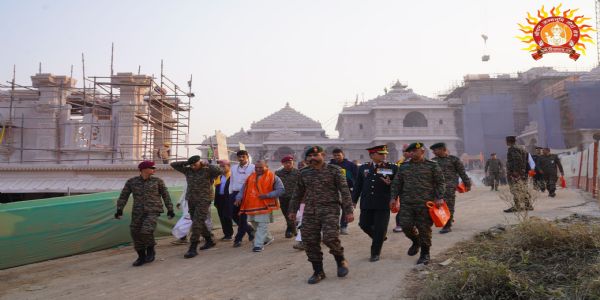 नेपाल आर्मी चीफ जनरल अशोक राज ने राम मंदिर में किया दर्शन 