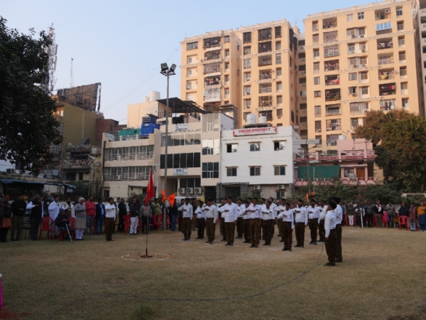 माधव शाखा के वार्षिक उत्सव में वक्ता: फोटो बच्चा गुप्ता