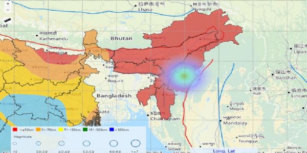 मणिपुर में 3.5 तीव्रता का भूकंप