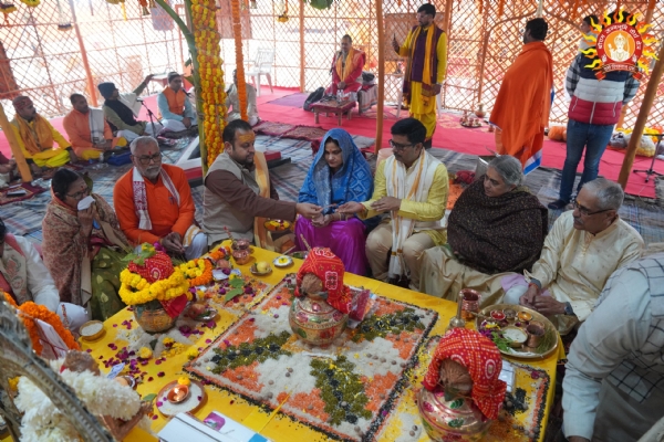 श्रीराम जन्मभूमि प्रतिष्ठा द्वादशी के दूसरे दिन भी मंदिर में उल्लास छाया रहा