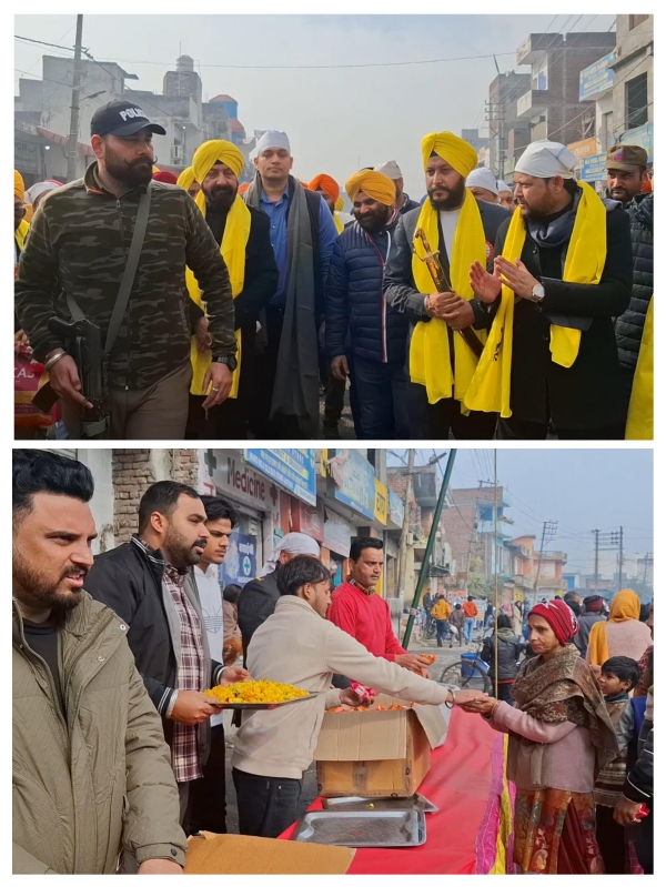 Tight security arrangements were made for the procession taken out on the occasion of the birthday of Shri Guru Gobind Singh