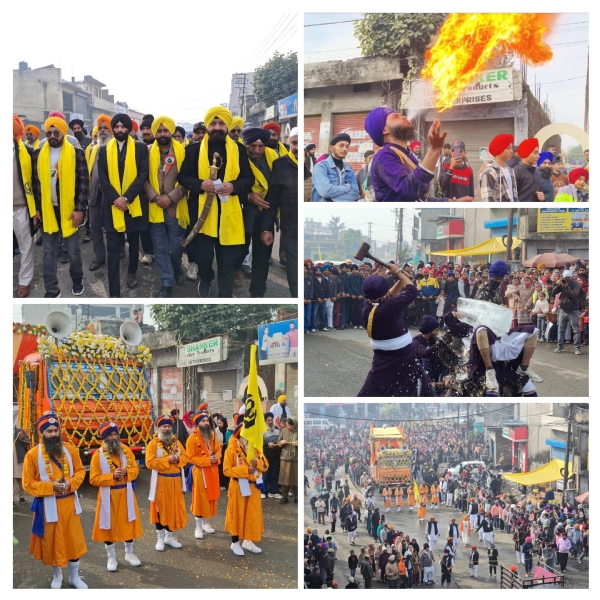 Shobha Yatra taken out on the occasion of 358th Prakashotsav of Shri Guru Gobind Singh Ji