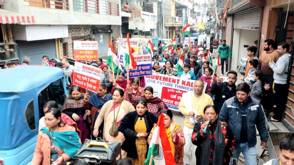 गौ माता को राष्ट्रीय माता का दर्जा दिलाने के लिए रैली आयोजित