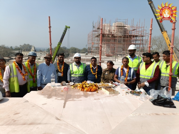 श्रीराम जन्मभूमि मंदिर : परकोटे के हनुमान मंदिर के शिखर का कार्य प्रारम्भ