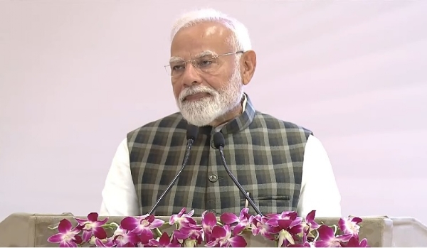 प्रधानमंत्री नरेन्द्र मोदी सोल लीडरशिप कॉन्क्लेव में।