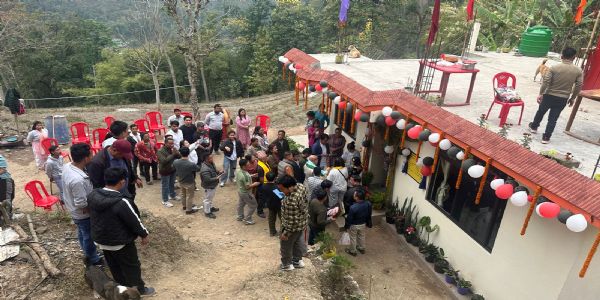 सिक्किम गरीब आवास योजनाअन्तर्गत जुम सालघारीमा 4 वटा घर उद्घाटन