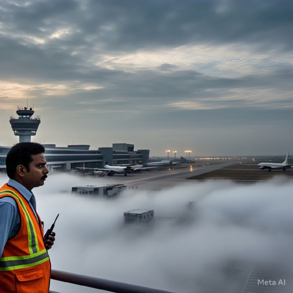 Heavy Fog Disrupts Flight Operations at Chennai Airport